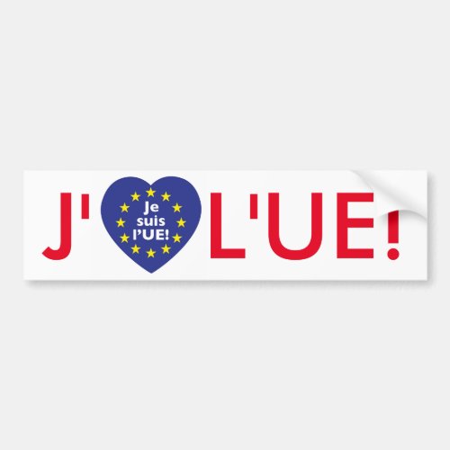 I love EU Bumper sticker in French