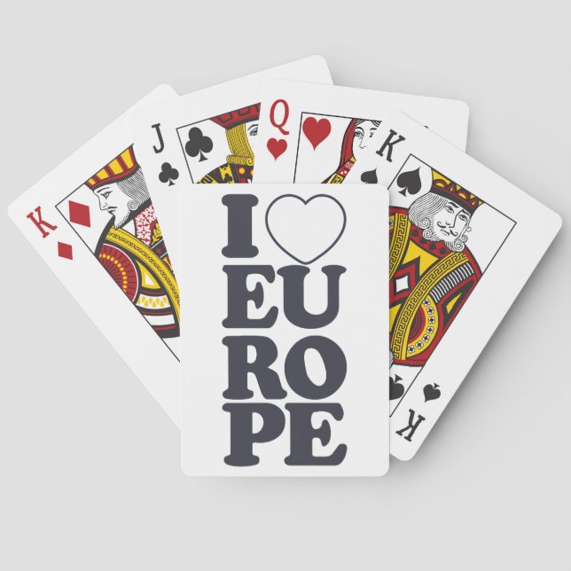 I LOVE EUROPE playing cards (Back)