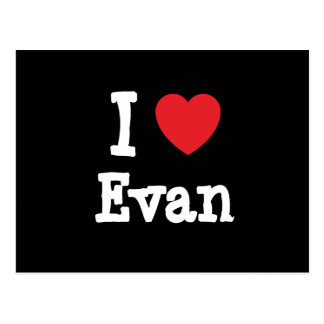 I Heart Evan Postcards & Postcard Template Designs