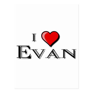 I Love Evan Gifts on Zazzle