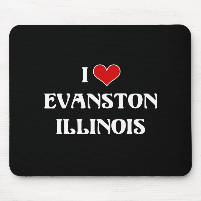 I Love Evanston, Illinois Mouse Pad (Front)