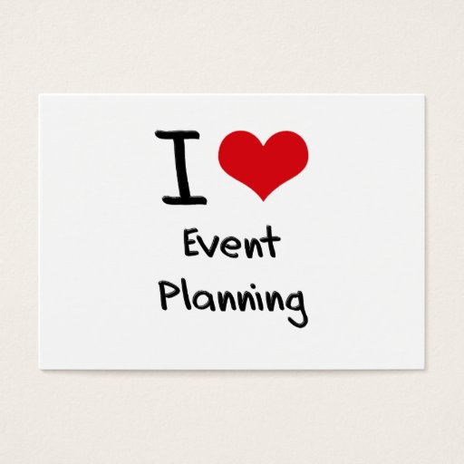 Customizable I love Event Planning Business Card