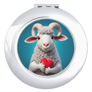 I Love Ewe Compact Mirror