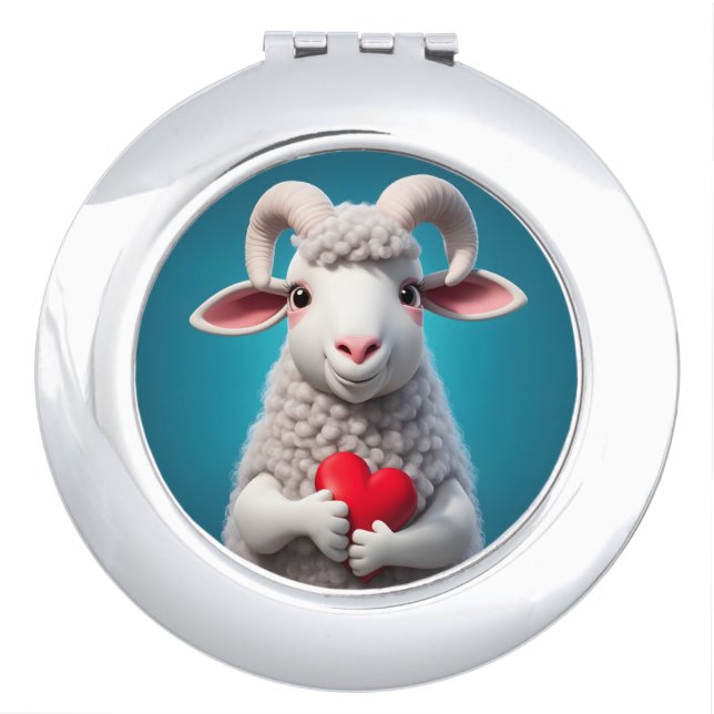I Love Ewe Compact Mirror (Front)