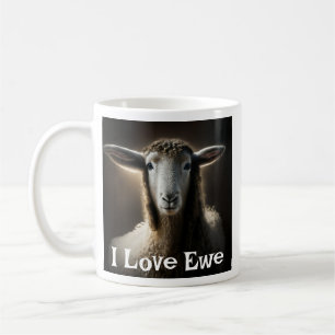 I Love Ewe Cute Pun Coffee Mug