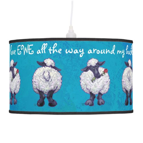 I love Ewe Heads and Tails Sheep Pendant Lamp