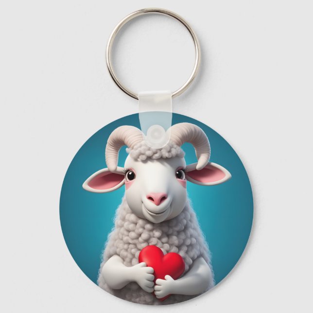 I Love Ewe Keychain (Front)