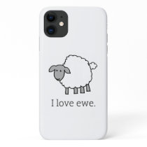 I Love Ewe Sheep Phone Case