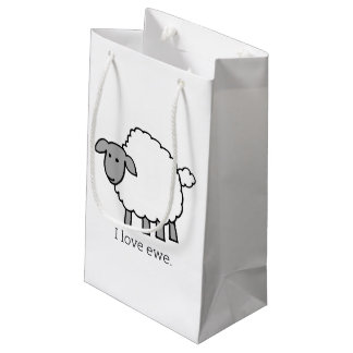 I Love Ewe Sheep Small Gift Bag