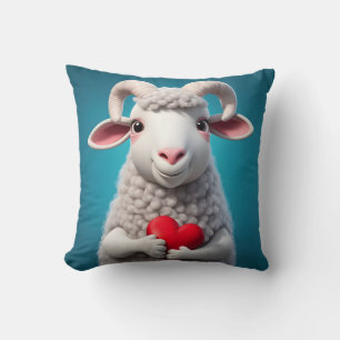 I Love Ewe Throw Pillow