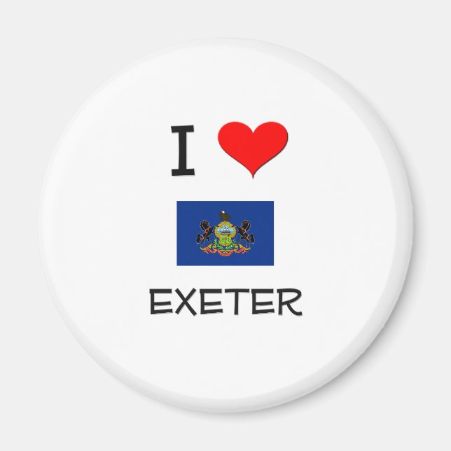 I Love Exeter Pennsylvania Magnet (Front)