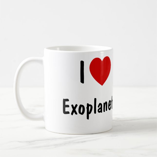 I Love Exoplanets Coffee Mug (Left)