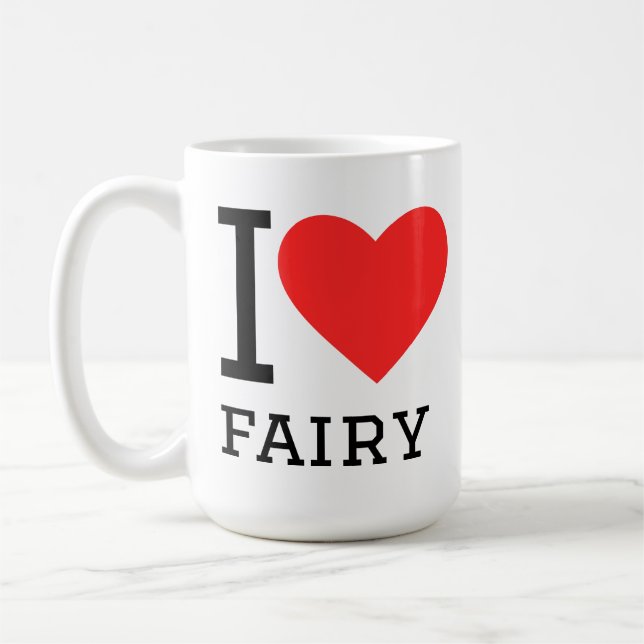 I love fairy  coffee mug (Left)