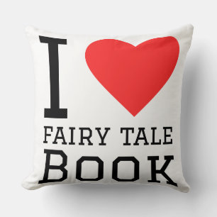 I love fairy tale book throw pillow