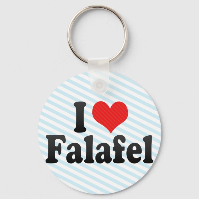 I Love Falafel Keychain (Front)
