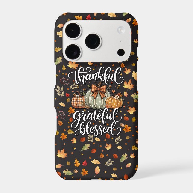 I Love Fall Autumn Cozy Leaf Pattern Tough iPhone Case (Back)