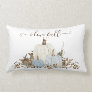 Autumn Farmhouse Pillow Covers Set Blue Pumpkin Decorative - Temu