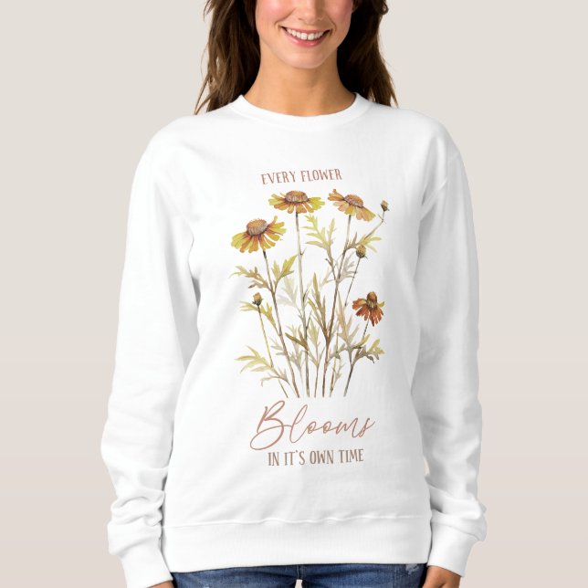I Love Fall Most of All | Autumn Leaves Design Sweatshirt (Front)
