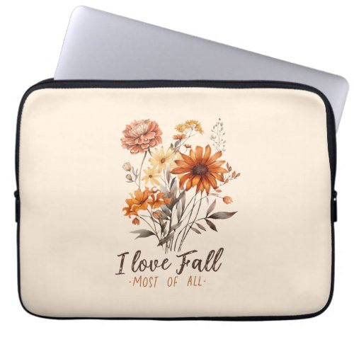 I Love Fall Most Of All Laptop Sleeve