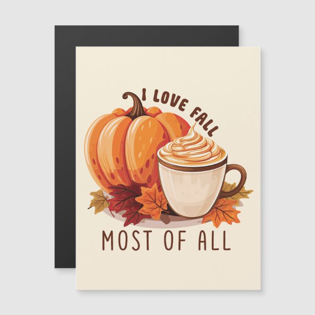 I Love Fall Most Of All – Latte & Autumn Vibes (Front/Back)