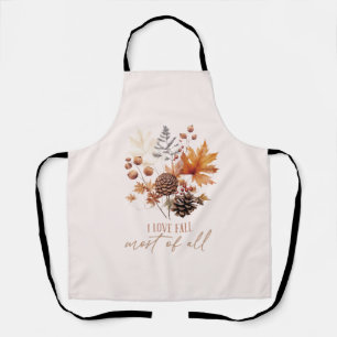 I Love Fall Most Of All Leaves Foliage Apron
