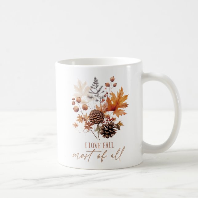 I Love Fall Most Of All Leaves Foliage Coffee Mug (Right)