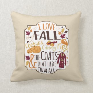 I Love Fall Pillow 
