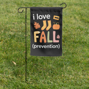 I Love Fall Prevention Garden Flag