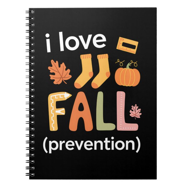 I Love Fall Prevention Notebook (Front)