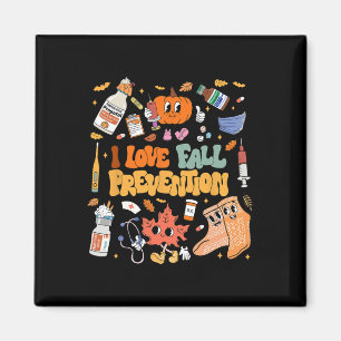 I Love Fall Prevention Thanksgiving Nurse Physical Magnet