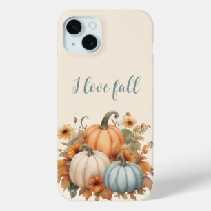 I Love Fall Pumpkin iPhone 15 Plus Case