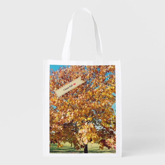 I Love Fall Reusable Tote (Front)