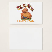 I love Fall Teddy Bear (Front & Back)