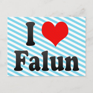 I Love Falun, Sweden. Jag Alskar Falun, Sweden Postcard