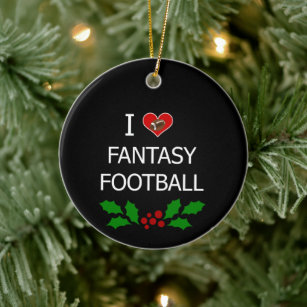 fantasy football christmas ornament