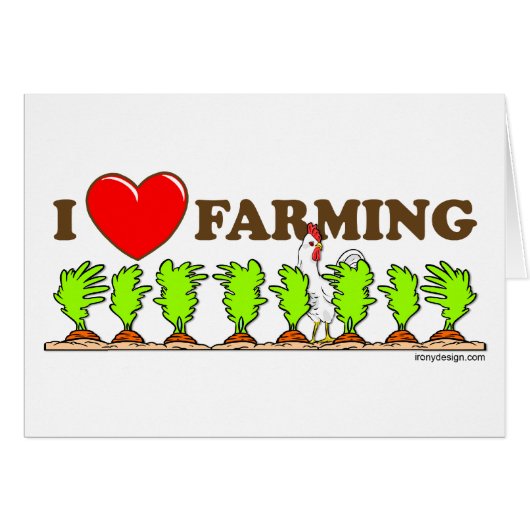 I Love Farming Cards (Front Horizontal)