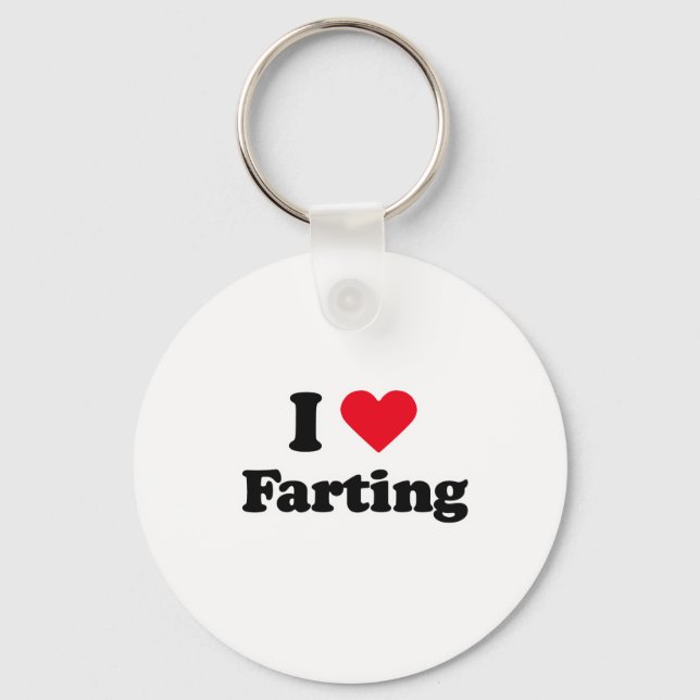 I love farting keychain (Front)