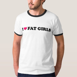 I Love Fat Girls - Ringer Tee XL
