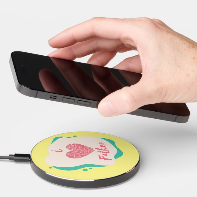 i love father wireless charger  (Hand)