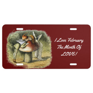 I Love February License Plate