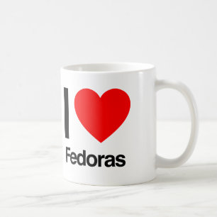 i love fedoras coffee mug