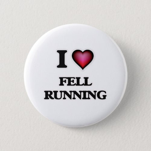 I Love Fell Running Pinback Button