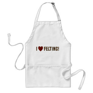I Love Felting Adult Apron
