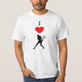 I Love Female Tennis Players Shirt