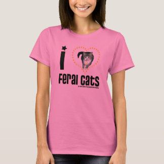 I Love Feral Cats Ladies Long Sleeve T-Shirts