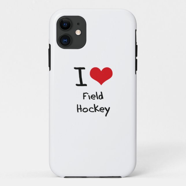 I Love Field Hockey Case-Mate iPhone Case (Back)