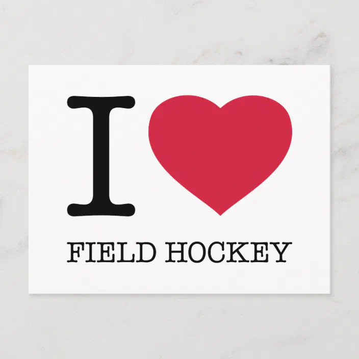 I Love Field Hockey Postcard Zazzle Com<script async src=