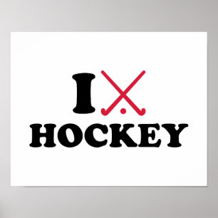I love Field hockey Poster