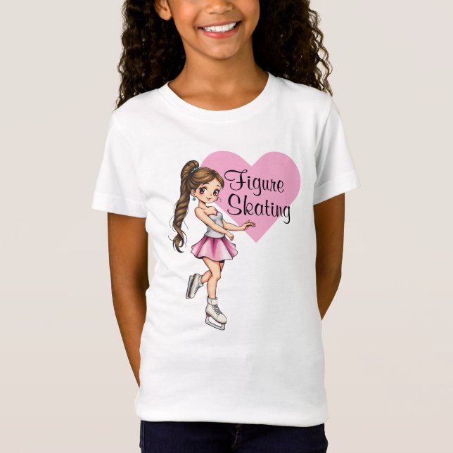 I Love Figure Skating T-Shirt Kids (Front)