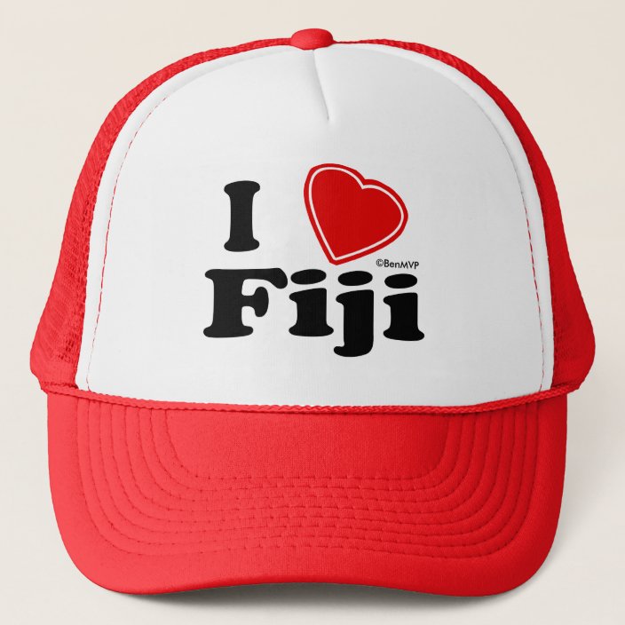 I Love Fiji Hat
